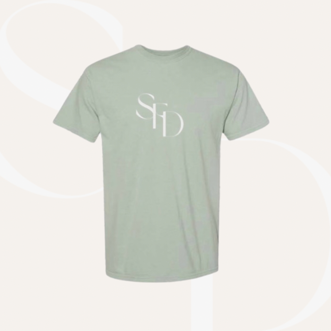 SFD Monogram Sage T shirt