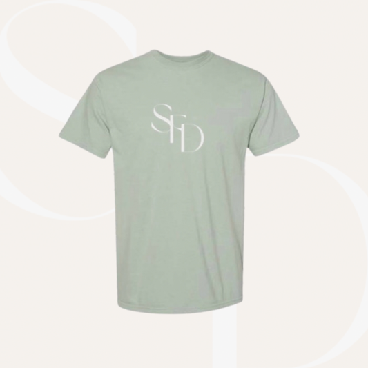 SFD Monogram Sage T shirt